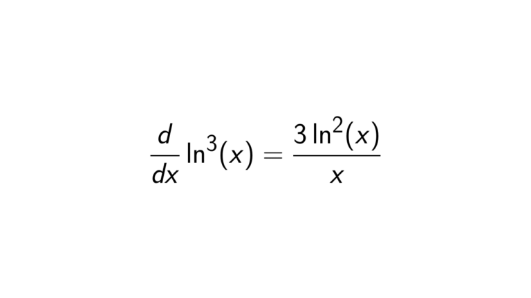 What Is The Derivative Of Ln3x Epsilonify 9861